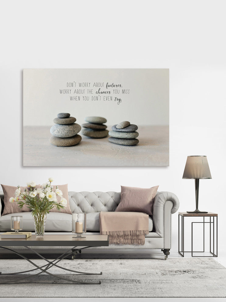 Marmont Hill, "Balancing Rocks" by Sylvia Cook Painting on Wrapped Canvas, 24x16