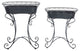 Safavieh Hendrick 2-Piece Outdoor Planters Black Rust
