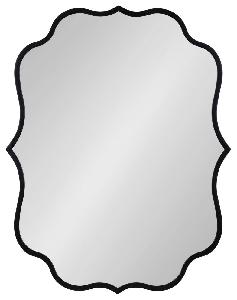 Higby Framed Wall Mirror, Black 24x31
