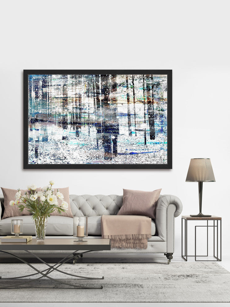 Parvez Taj "Deserted Forest" Framed Painting Print, 24"x16"