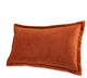 Conner 13"x22" Oblong Velvet Pillow, Set of 2, Paprika