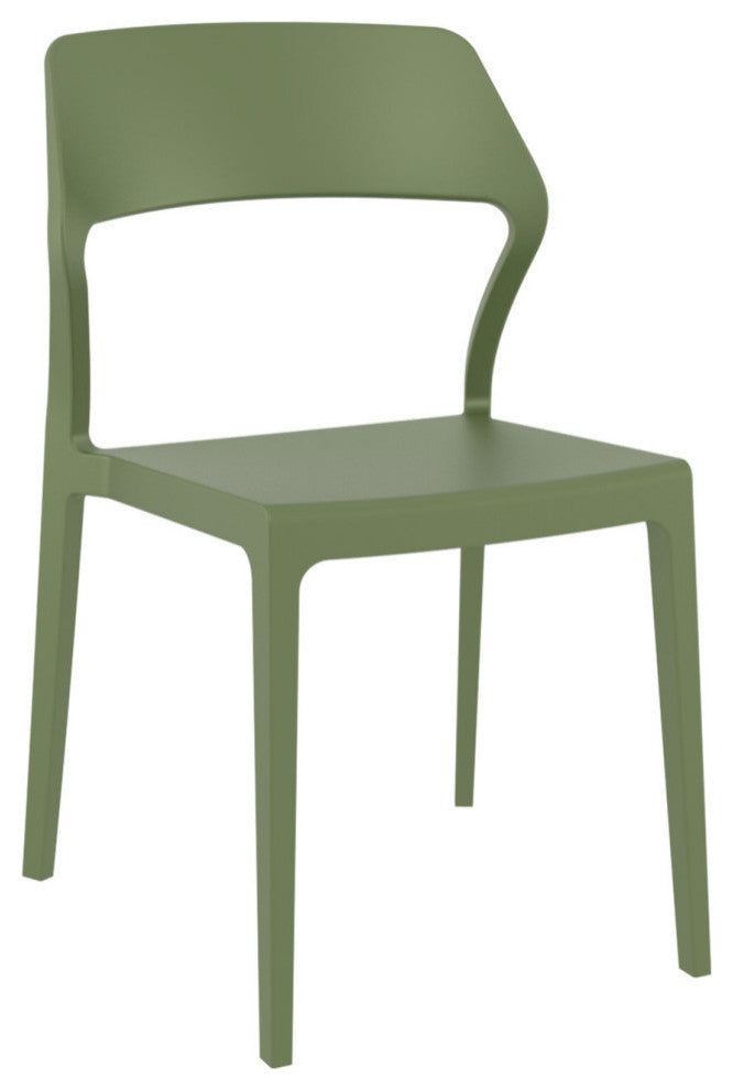 Snow Dining Chair Olive Green, Set of 2
