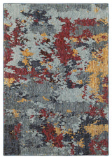 Oriental Weavers Evolution Blue/ Red Abstract Indoor Area Rug 1'10"X3'2"