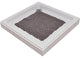 Bubbles Non-Slip Square Shower Mat 20"³L X 20"³W, Taupe