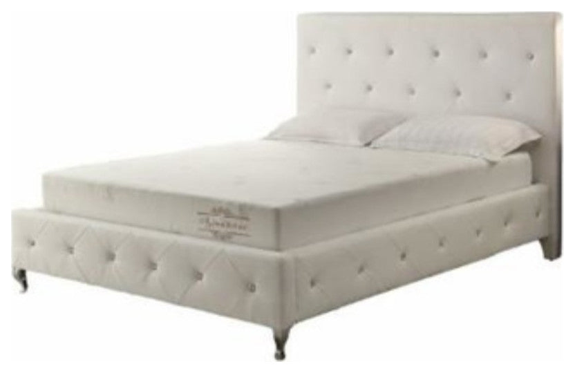 6" Queen Polyester Memory Foam Mattress Covered In A Soft Aloe Vera Fabric