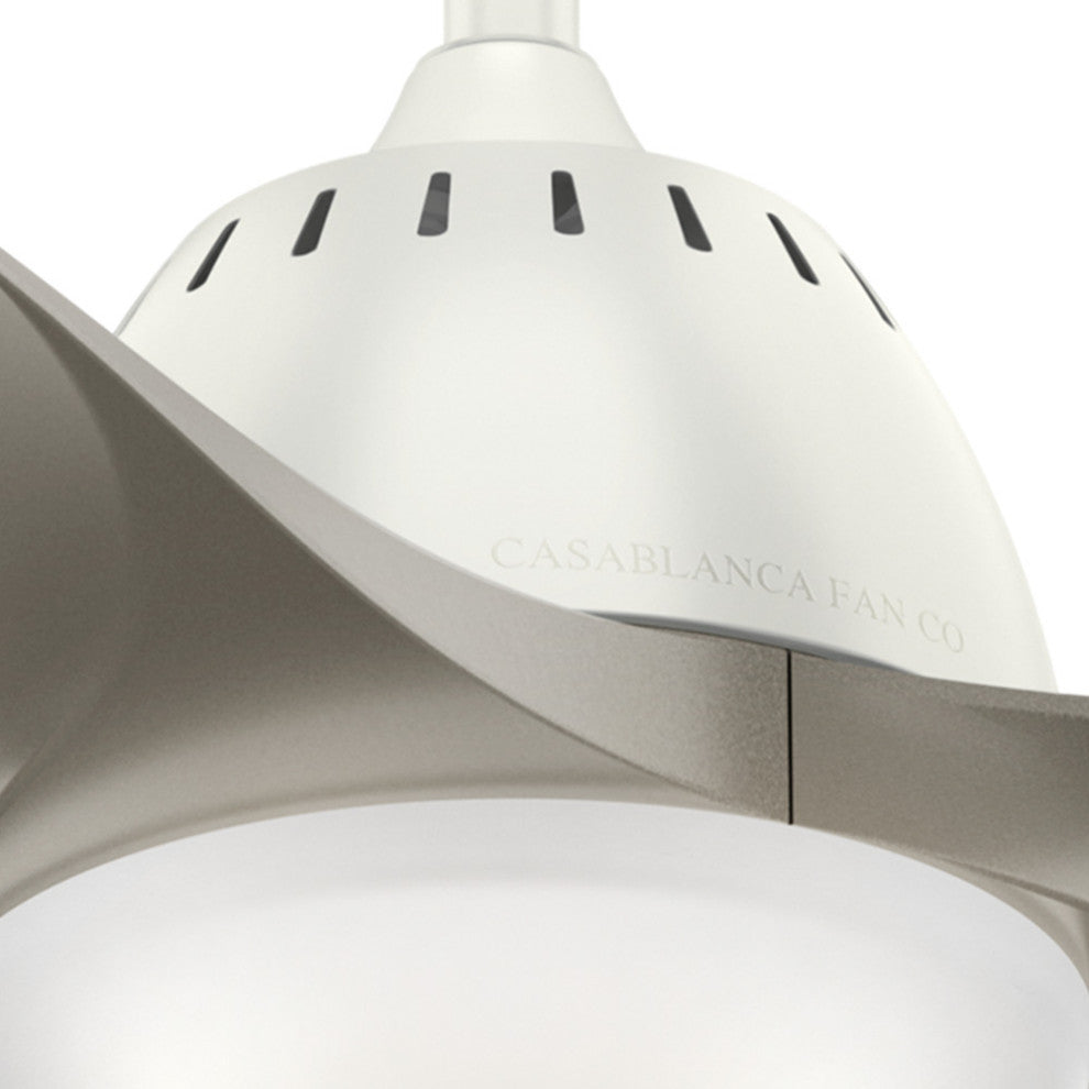 Casablanca 52" Wisp Fresh White Ceiling Fan With Light and Remote