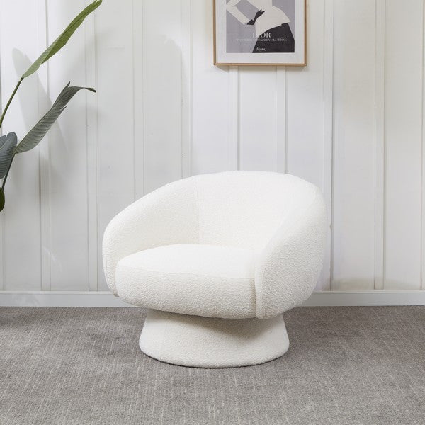 Safavieh Couture Petryna Boucle Accent Chair Ivory