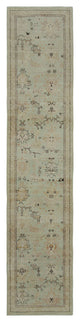 Rug N Carpet - Handwoven Oriental 2' 7" x 11' 11" Runner Oushak Area Rug
