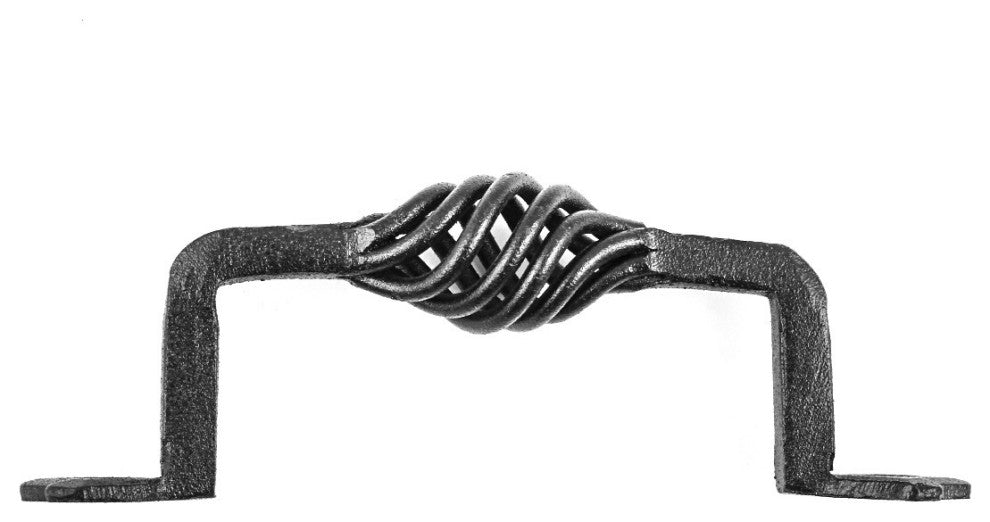 Renovators Supply 2 Pack 5.5" Black Birdcage Cabinet Pull Wrought Iron Handles