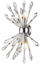 Zlite 4002-4S 4-Light Wall Sconce, Clear