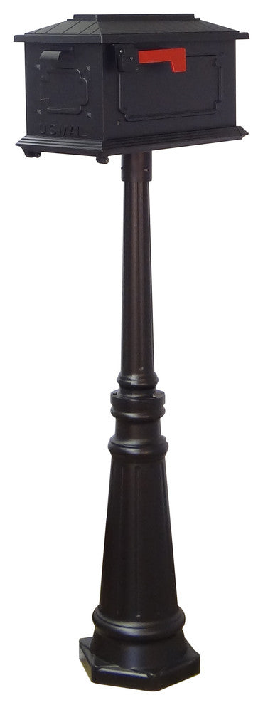 Kingston Curbside Mailbox and Tacoma Mailbox Post With Direct Burial Kit