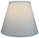 Fenchel Shades 6"x11"x9" Brass Spider Attachment Empire Lamp Shade, Linen White