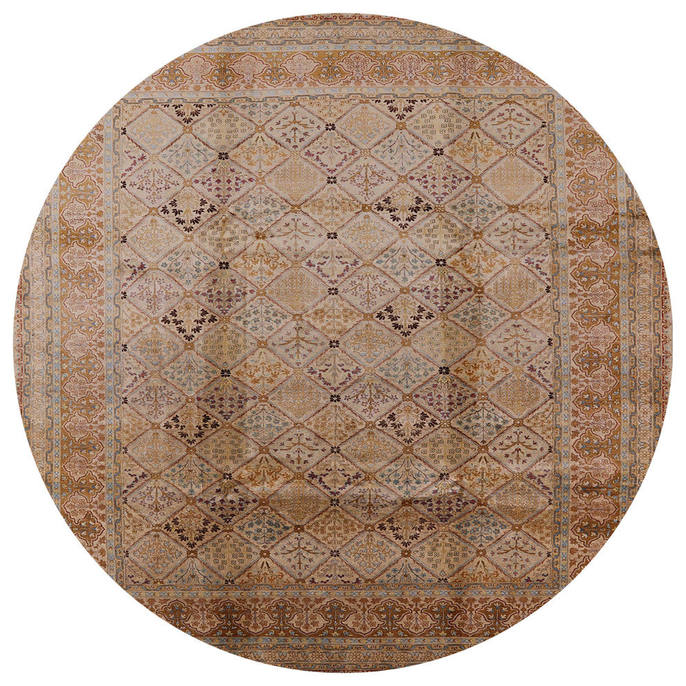 Ahgly Company Indoor Round Mid-Century Modern Area Rugs, 5' Round