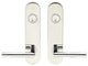 Frankfurt Lever, Tubular Entry, Double Cylinder, Polished Stainless Steel