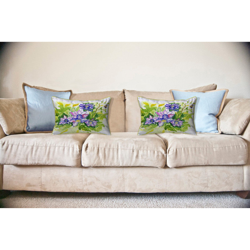 Clematis Large Indoor/Outdoor Pillow 16x20