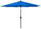 WestinTrends 9Ft Outdoor Patio Solar Powered LED Light Market Table Umbrella, Royal Blue