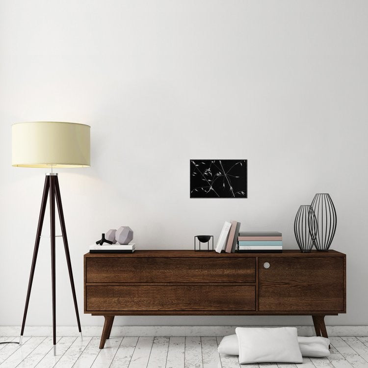 "Crossed Lines" Framed Canvas Giclee by Olavo Azevedo, 19x13"