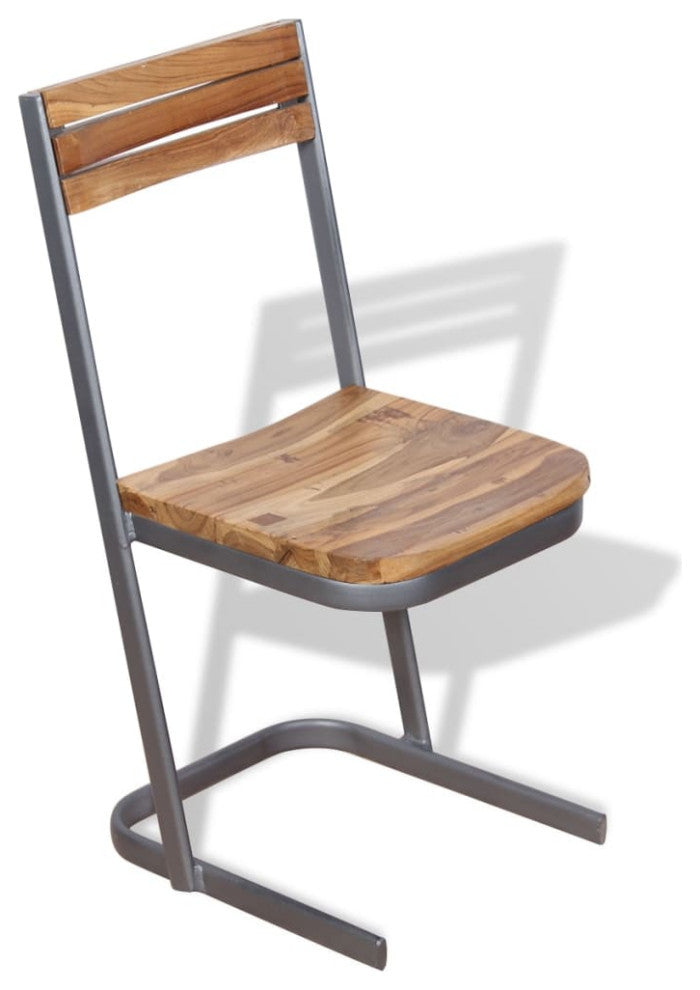 vidaXL Dining Chairs 6 pcs Solid Teak Wood