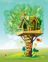 "Tree House" Painting Print on Canvas by Curtis