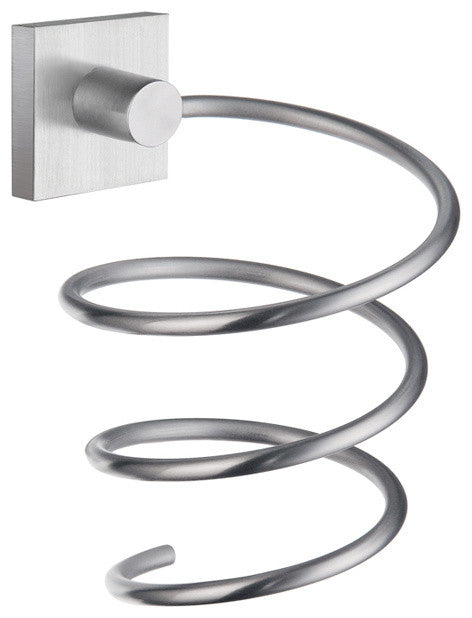 House Holder For Hairdryer Brushed Chrome