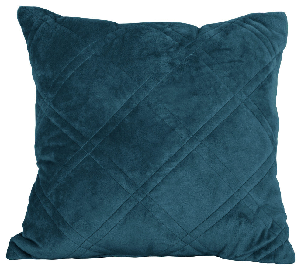 Supersoft Microplush Quilted 4-Piece Bed Spread Set, Blue Sapphire, Queen