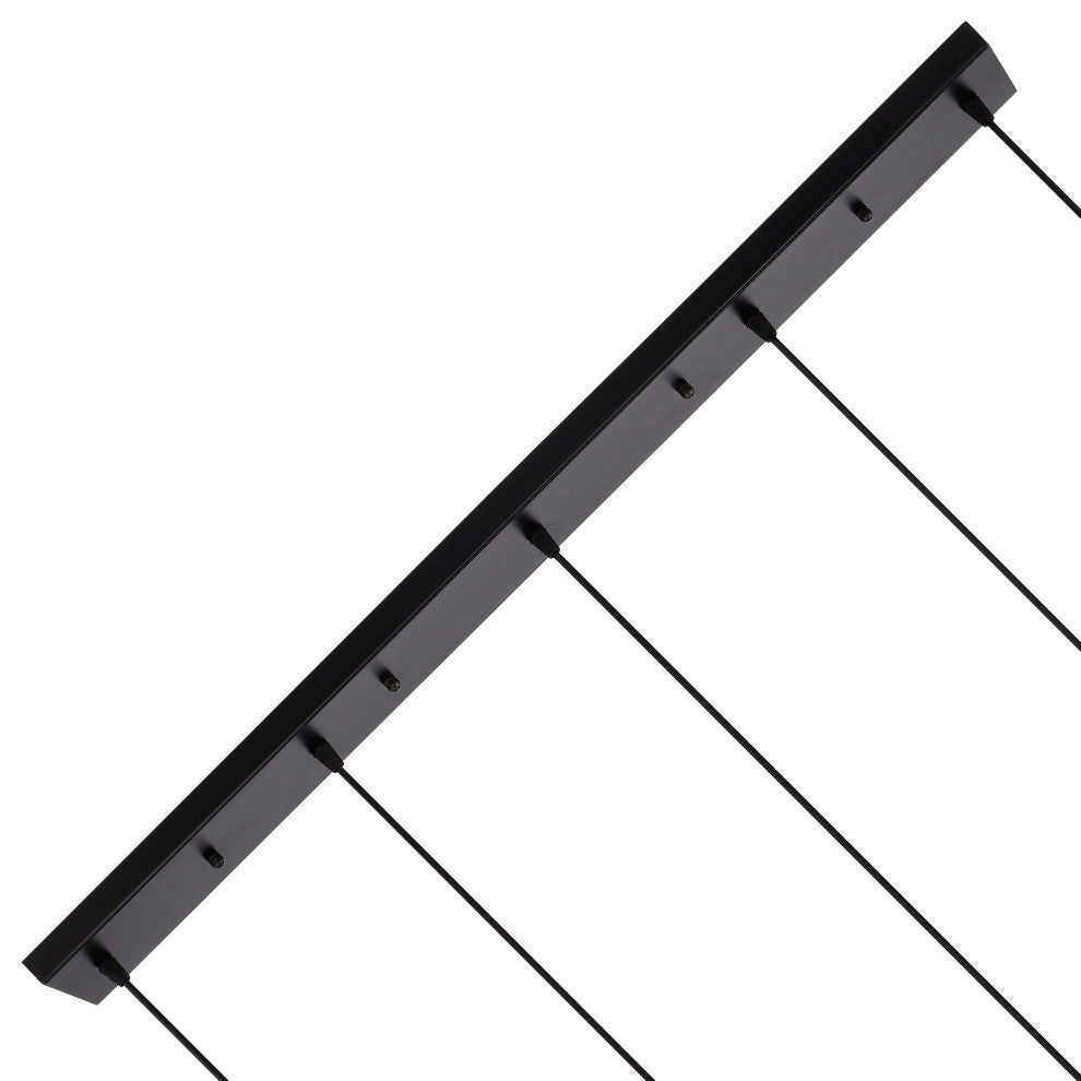 Thoas 5-Light Black Cluster Pendant