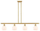 Innovations 516-4I-SG-G121-6 4 Light 48" Island Light, Satin Gold