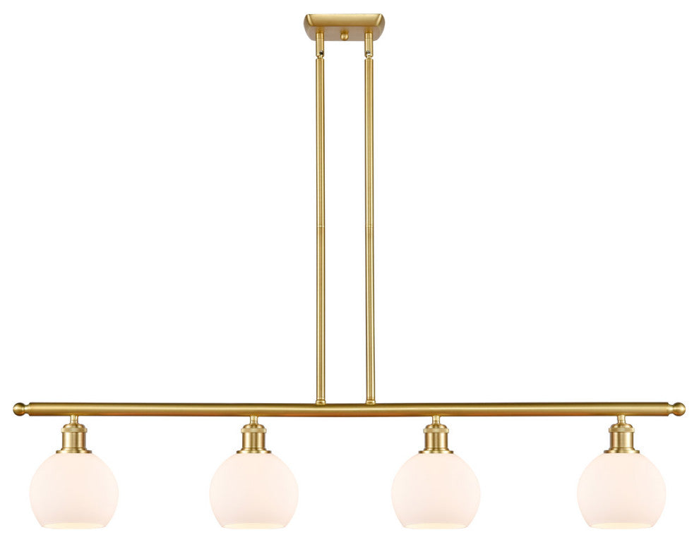 Innovations 516-4I-SG-G121-6 4 Light 48" Island Light, Satin Gold