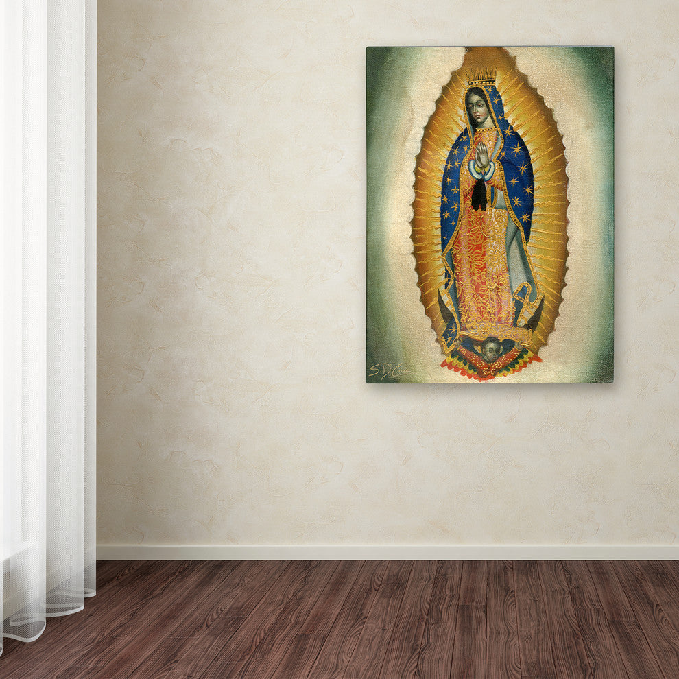 Sergio Cruze 'The Virgin' Canvas Art, 19"x14"