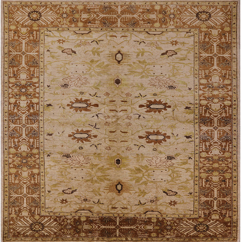 Ahgly Company Indoor Square Mid-Century Modern Area Rugs, 3' Square