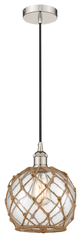 Innovations 616-1P-PN-G122-8RB-LED 1-Light Mini Pendant, Polished Nickel