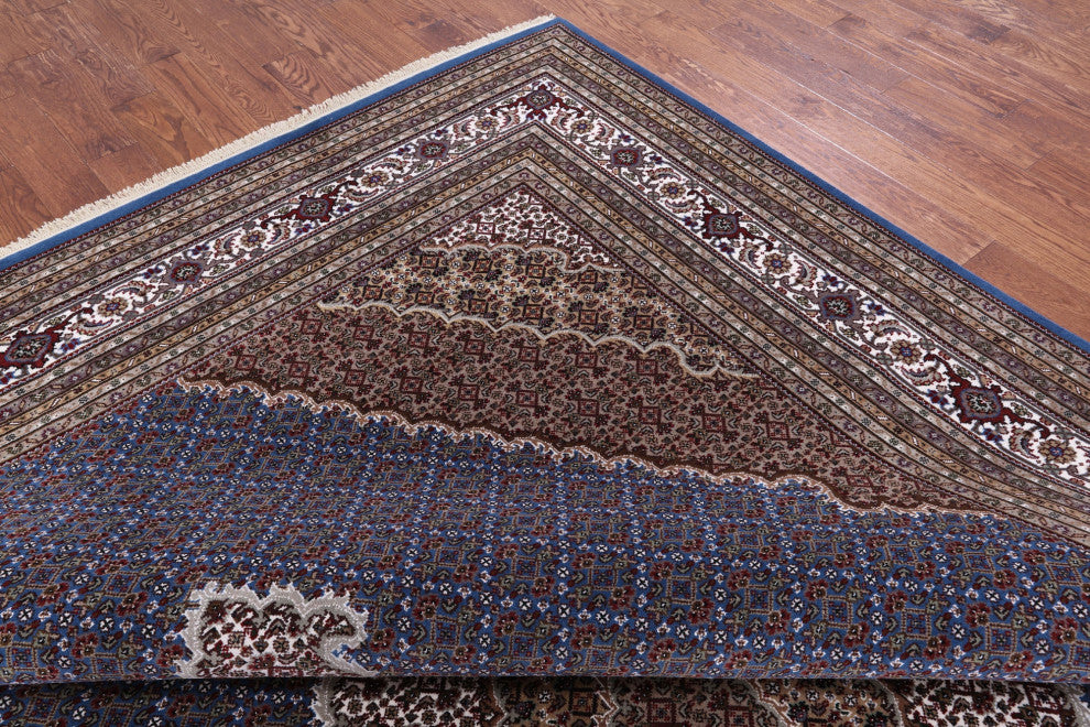 Persian Tabriz Wool & Silk Handmade Rug 10' 3" X 14' 3" - Q13008