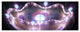 3D Surreal Purple Illustration, Abstract Canvas Art Print, 70"x28", 6 Panels