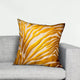 Plutus Mimosa Zebra  Orange Animal Motif Luxury Throw Pillow, 20"x20"