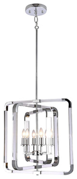6-Light Ceiling Fixture, Chrome