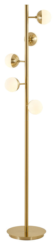 Gold Orb Floor Lamp