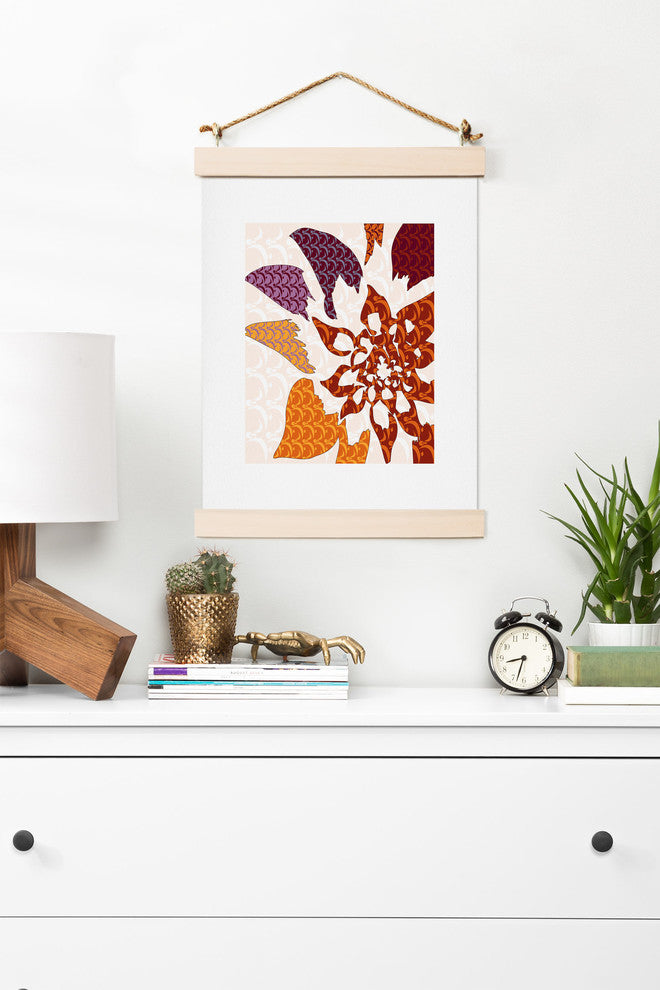 Deny Designs Karen Harris Constance In Orange Blossom Art Print