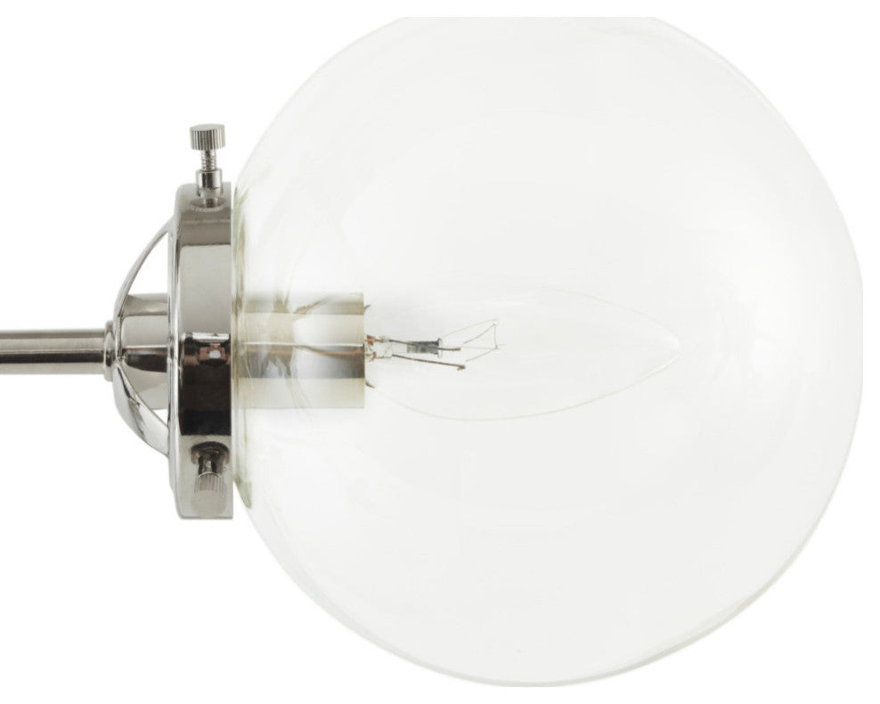 INK+IVY Paige 12-Light Chandelier with Oversized Globe Bulbs Silver