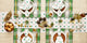 Clover Horseshoe Printed Table Runner 14x72
