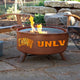 Customizable NCAA Logo Fire Pit, Rust Patina, Unlv
