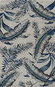 KAS Havana 2626 Gray/Blue Tropics Area Rug, 30"x50"