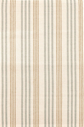 Dash & Albert Olive Branch Handwoven Cotton Rug, Natural, 6' x 9'