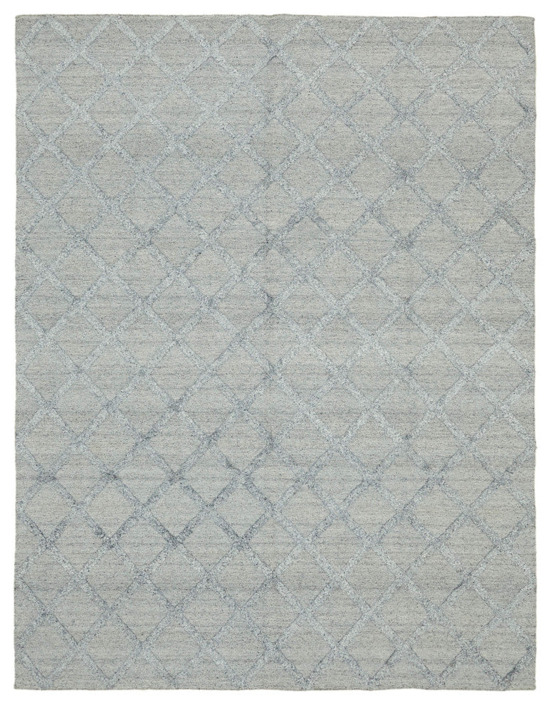 Rug N Carpet - Hand-knotted Modern Design 8' 0'' x 10' 0'' Wool Unique Kilim Rug