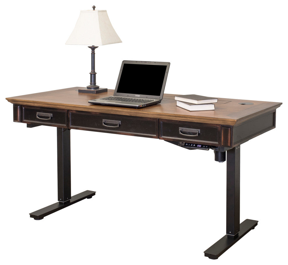Hartford Wood Electric Sit Stand Desk