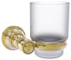 Carolina Wall Mounted Tumbler Holder, Unlacquered Brass