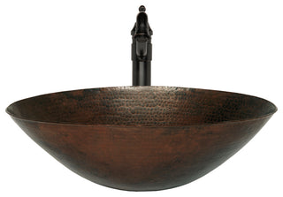 Bilboa Copper Vessel Sink Set, Oil Rubbed Bronze