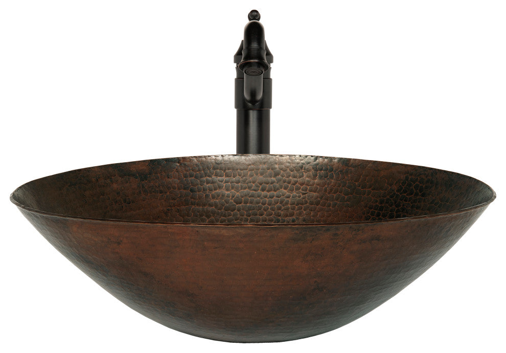 Bilboa Copper Vessel Sink Set, Oil Rubbed Bronze