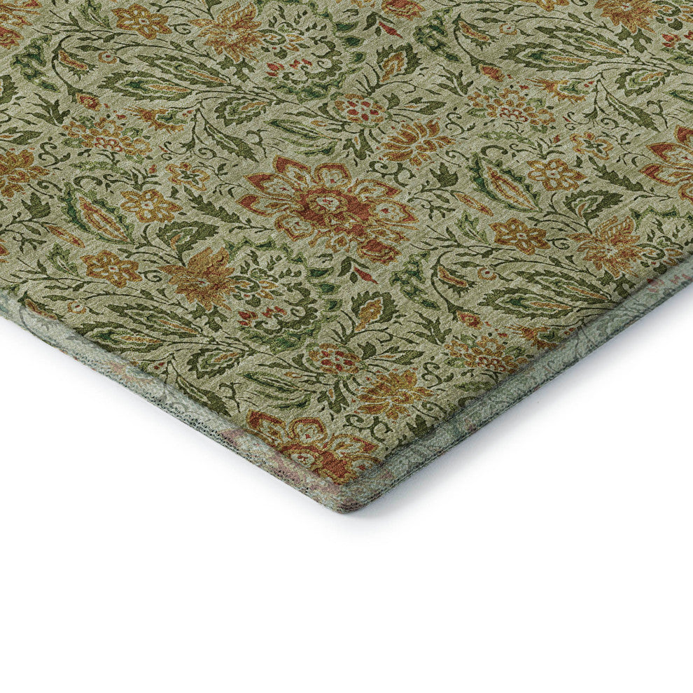 Premium Machine Washable Mayfield AMF660 Aloe 8' x 10' Rug