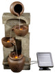 Solar Powered Waterfall Fountain