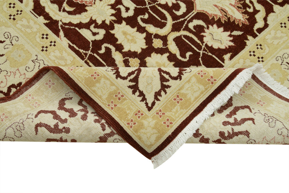 Rug N Carpet - Handwoven Oriental 9' 0" x 11' 7" One-of-a-Kind Oushak Area Rug